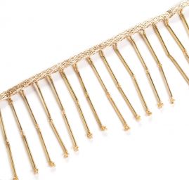 Porta korálkové třásně zlatá