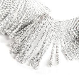 Třásně leonské stříbrné délka 7 cm