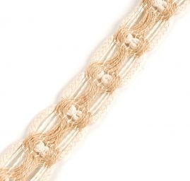 Prýmek lemovka rustikální juta vlnky světlá tmavá