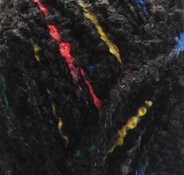 Bukle pletací příze MarLen černý melír