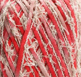 Stužková příze MarLen střapečky červený melír