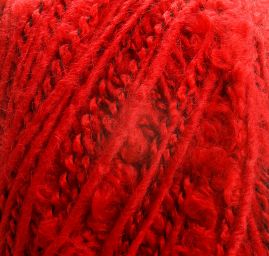 Pletací příze MarLen akryl směs vlnka červený melír