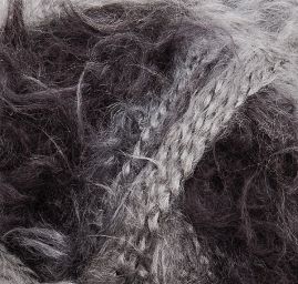 Pletací příze směs mohér/akryl fialovošedá