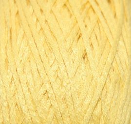 Stužková příze bavlna středně silná žlutá