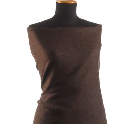 Vlněná látka tweed hnědočerná
