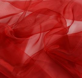 Organza jednobarevná tmavší vínová