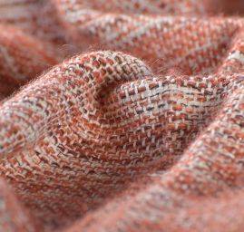 Originální ručně tkaná látka rezavošedá