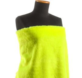 Imitace kožešiny fosforově zelená