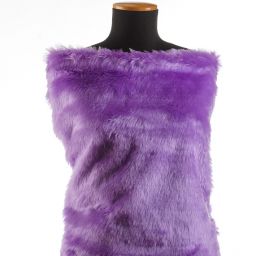 Imitace kožešiny levandulová