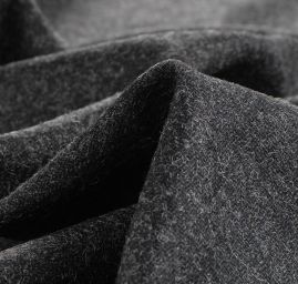 Vlněná kostýmová látak směs s alpakou antracit