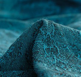 Replika historické látky Art Fabrics Girlandy tyrkysová