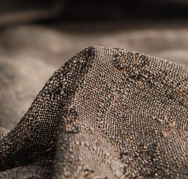 Replika historické látky Art Fabrics Medailon sv.hnědý/zlatý