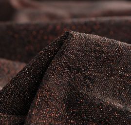 Žakárová tkanina Art Fabrics Medailon červenohnědý