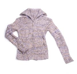 Pletený svetr s rolákem a knoflíky