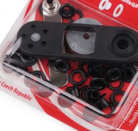 Průchodky 4x5x7,5 Ø8mm NIKL černá