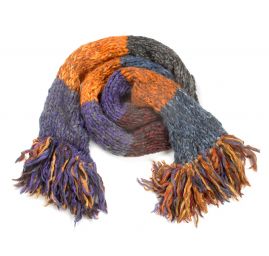 Šál MarLen ručně pletená velké pruhy