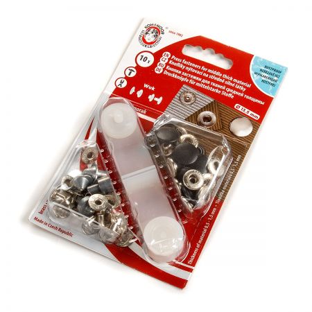 Druky kovové WUK 5/4 (Ø 13,5mm) černý hladký